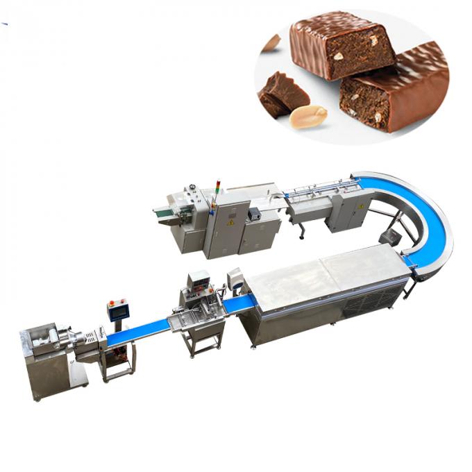 Barra coberta de chocolate da proteína da energia do fruto P307 que faz a máquina 0