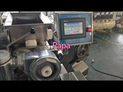 Papa espiral tipo biscoito P170 máquina de incrustação automática demonstração de enchimento duplo