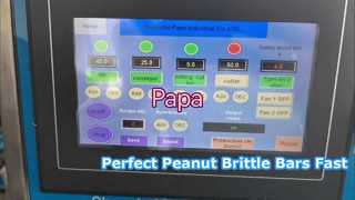 Vídeo de teste da máquina formadora e de corte de barra quebradiça de amendoim Papa Small P320