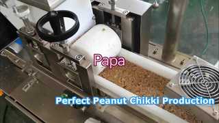 Vídeo de teste da linha de produtos Papa Small P320 Peanut Chikki